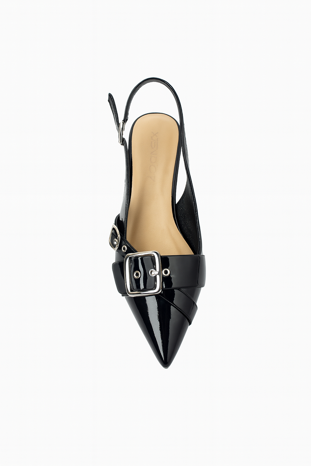 Chic Buckled Slingback Mid Heels - Modern & Elegant Style