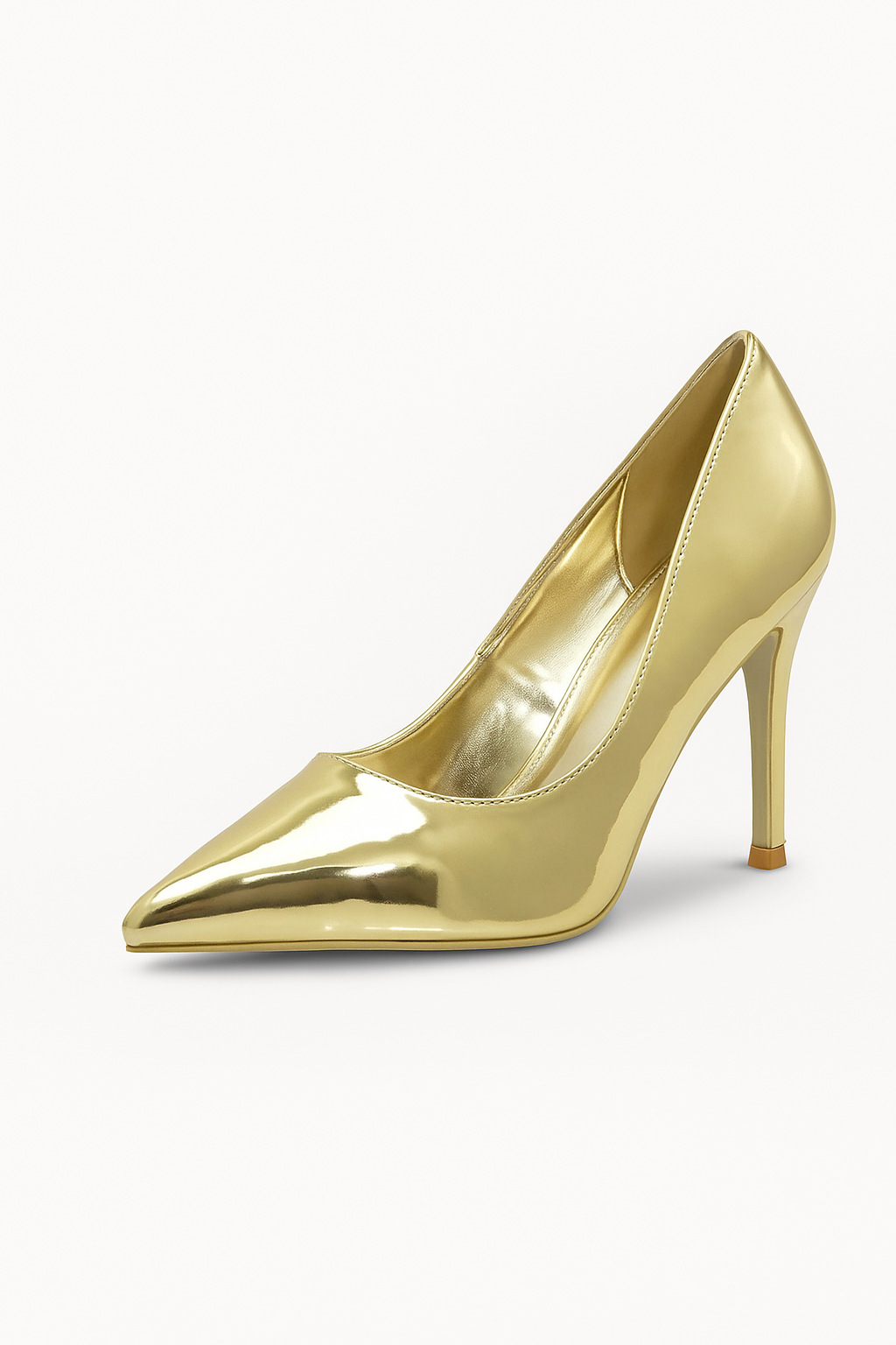 Pointed-Toe Patent Pump - 4" Heel