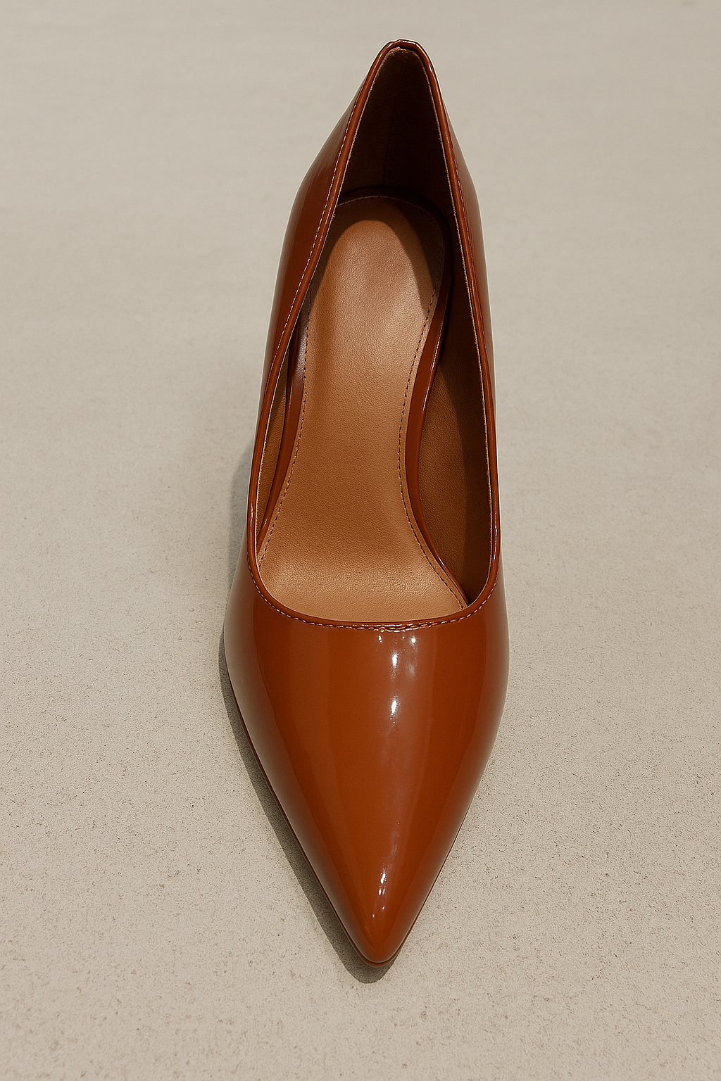 Pointed-Toe Patent Pump - 4" Heel