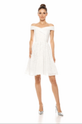 Off Shoulder Floral Lace Short Party Dress