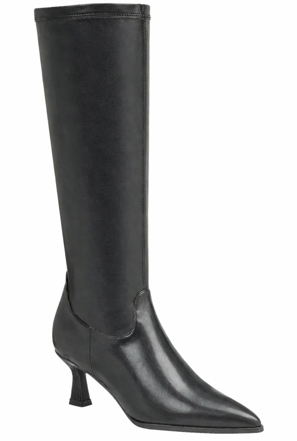 Women's Knee-High Kitten Heel Boots - Vegan Leather