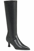 Women's Knee-High Kitten Heel Boots - Vegan Leather