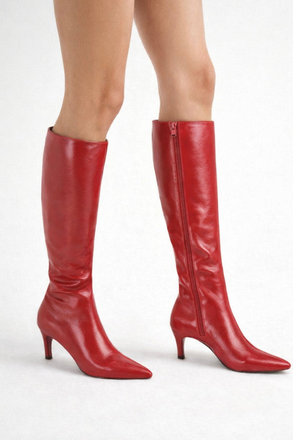ELEGANT KNEE-HIGH HEELED BOOTS