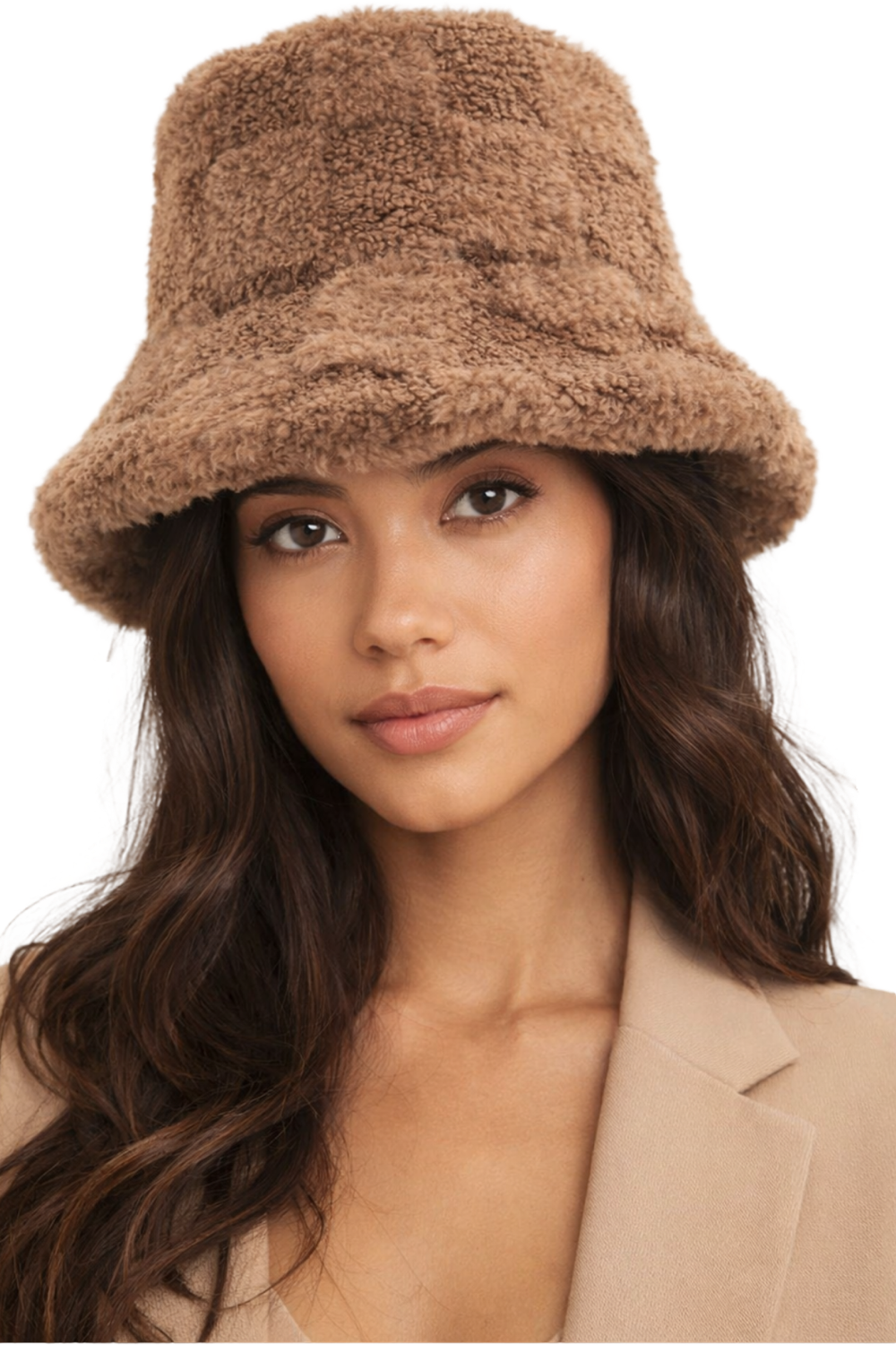Teddy Bucket Hat - Faux Shearling Soft Winter Hat