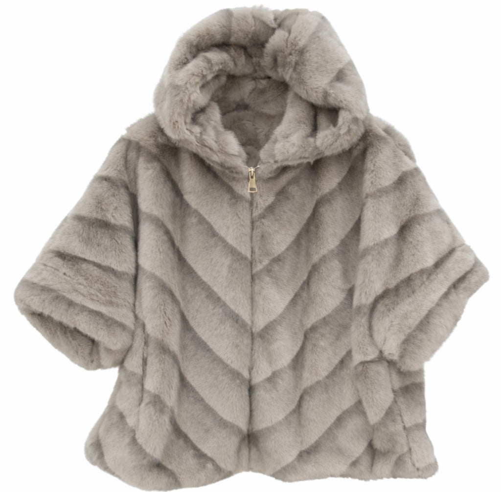 Hooded Luxury Faux Fur Jacket