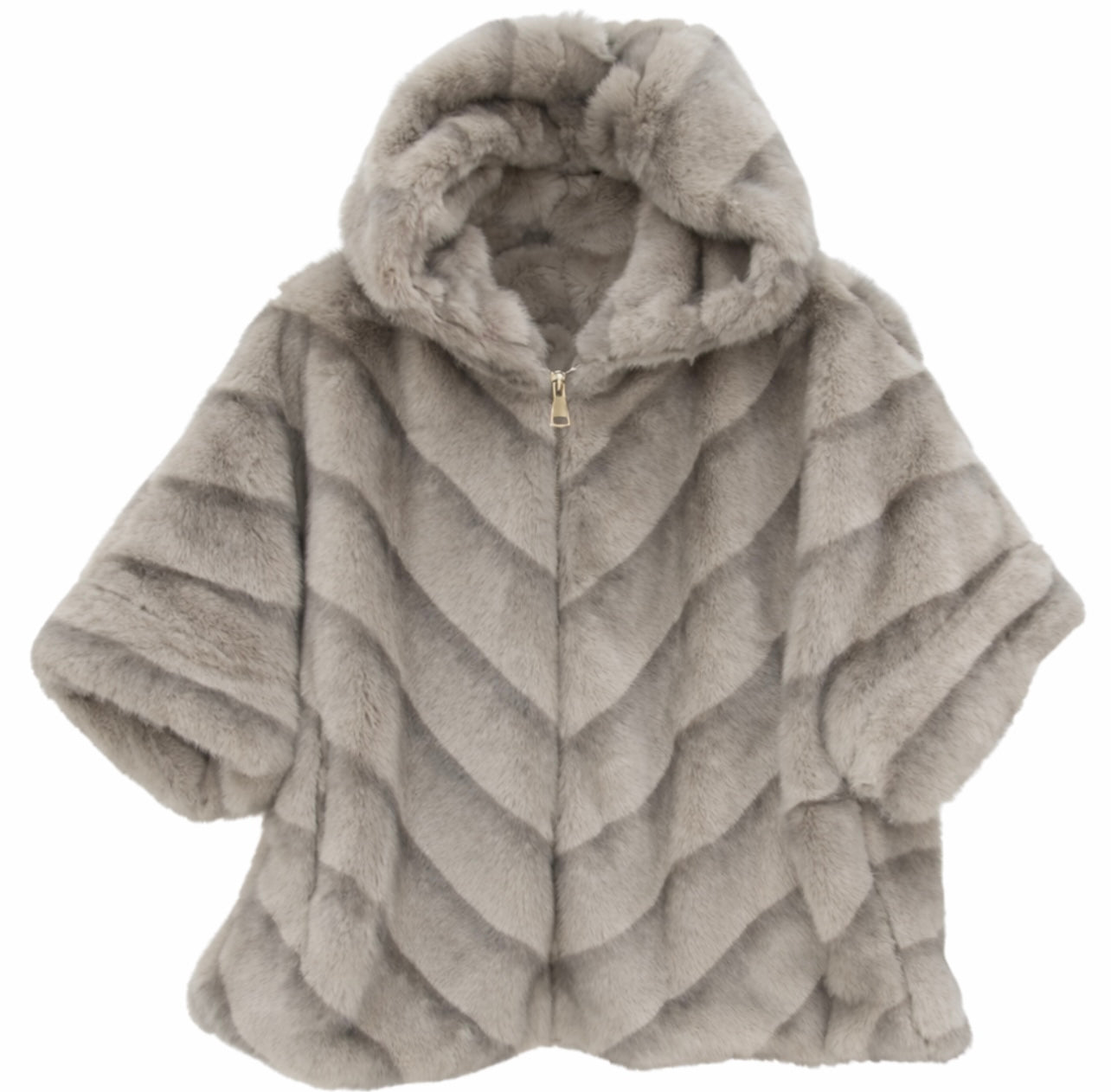 Hooded Luxury Faux Fur Jacket
